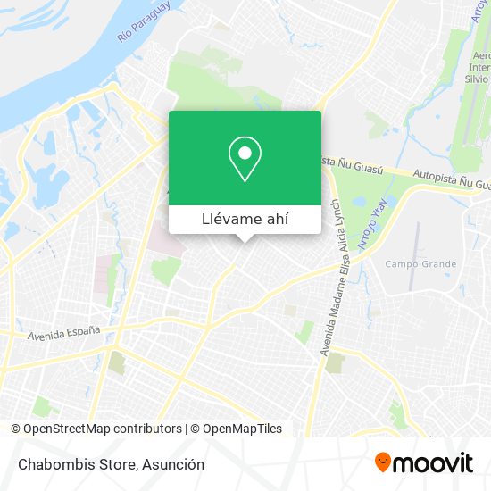 Mapa de Chabombis Store