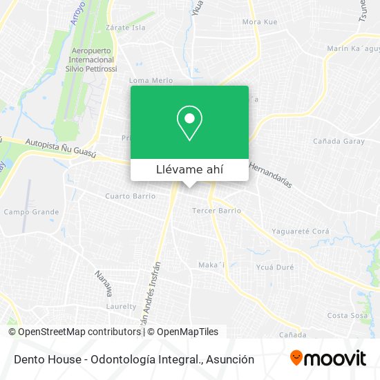 Mapa de Dento House - Odontología Integral.