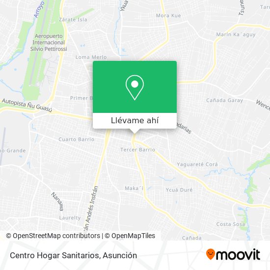 Mapa de Centro Hogar Sanitarios