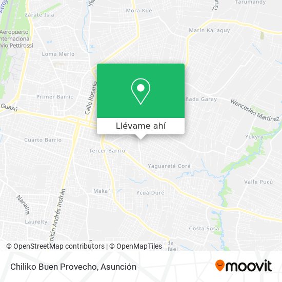 Mapa de Chiliko Buen Provecho