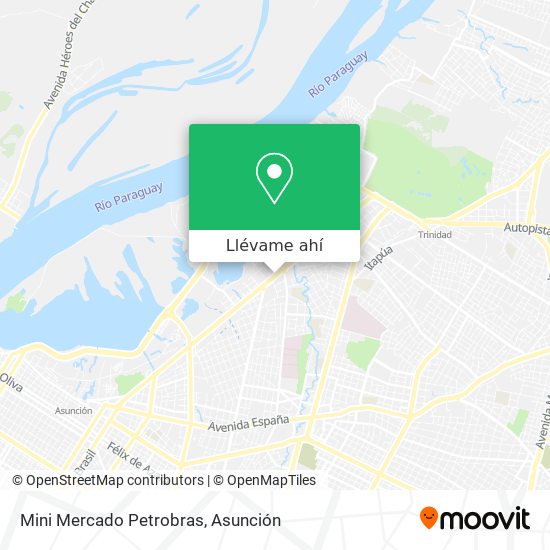 Mapa de Mini Mercado Petrobras