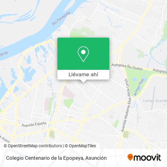 Mapa de Colegio Centenario de la Epopeya