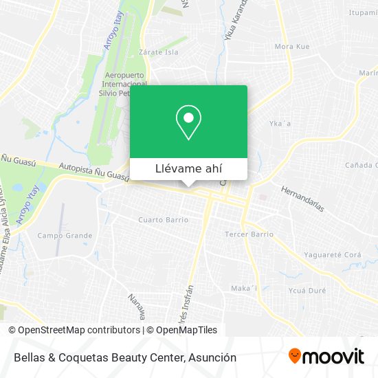 Mapa de Bellas & Coquetas Beauty Center