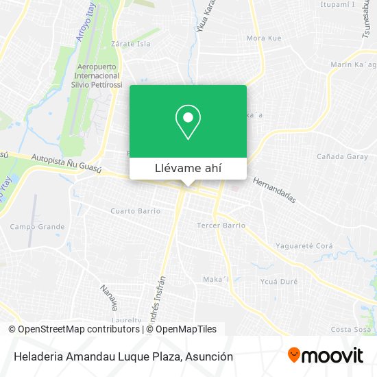 Mapa de Heladeria Amandau Luque Plaza