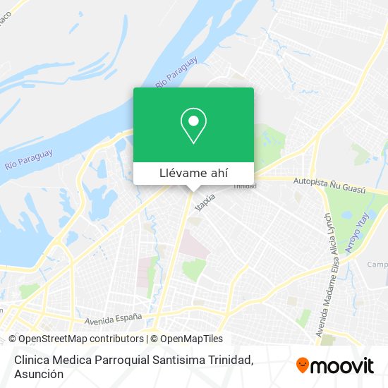 Mapa de Clinica Medica Parroquial Santisima Trinidad