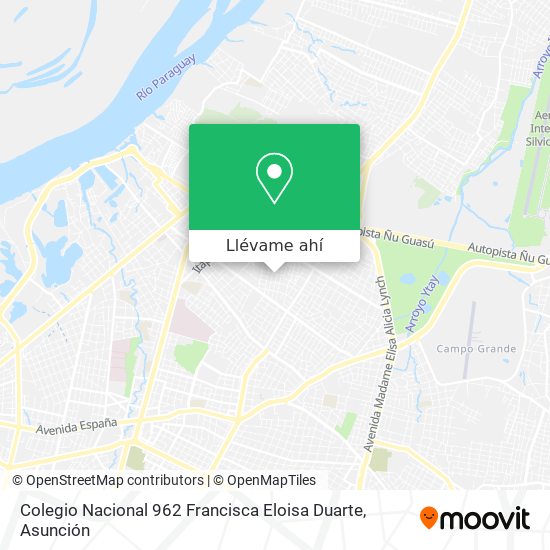 Mapa de Colegio Nacional 962 Francisca Eloisa Duarte