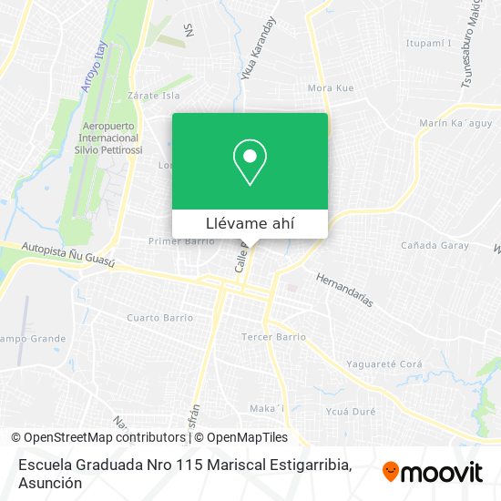 Mapa de Escuela Graduada Nro 115 Mariscal Estigarribia