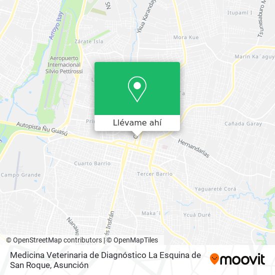 Mapa de Medicina Veterinaria de Diagnóstico La Esquina de San Roque