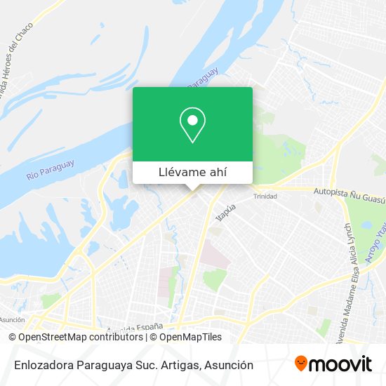 Mapa de Enlozadora Paraguaya Suc. Artigas