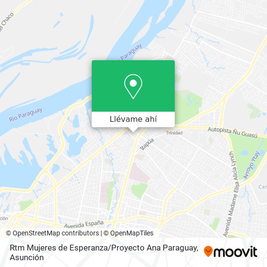 Mapa de Rtm Mujeres de Esperanza / Proyecto Ana Paraguay
