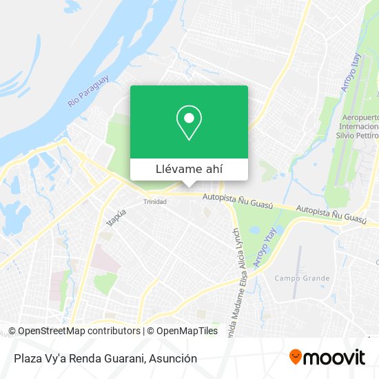 Mapa de Plaza Vy'a Renda Guarani