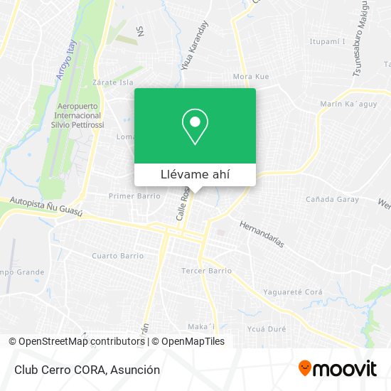Mapa de Club Cerro CORA