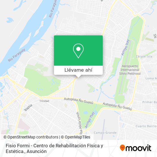 Mapa de Fisio Formi - Centro de Rehabilitación Física y Estética.
