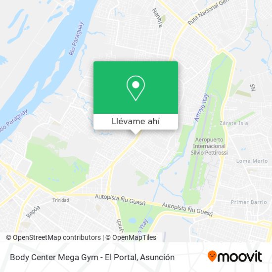 Mapa de Body Center Mega Gym - El Portal