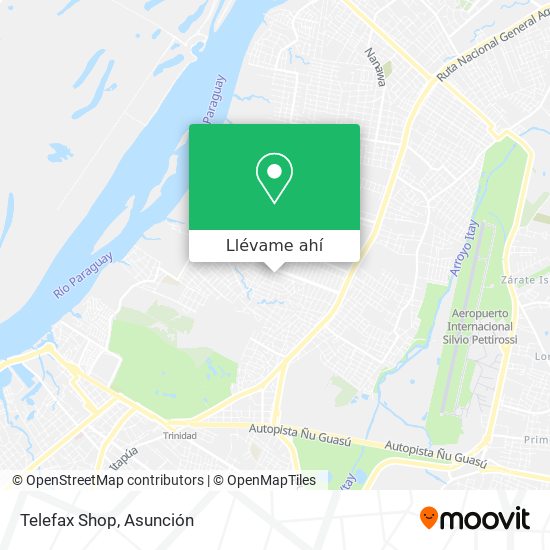 Mapa de Telefax Shop