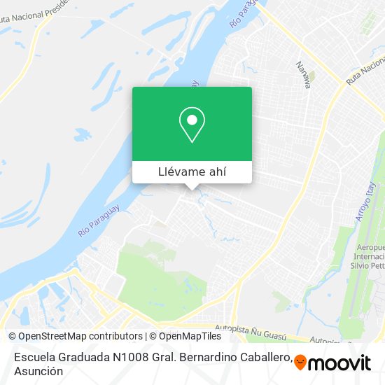 Mapa de Escuela Graduada N1008 Gral. Bernardino Caballero