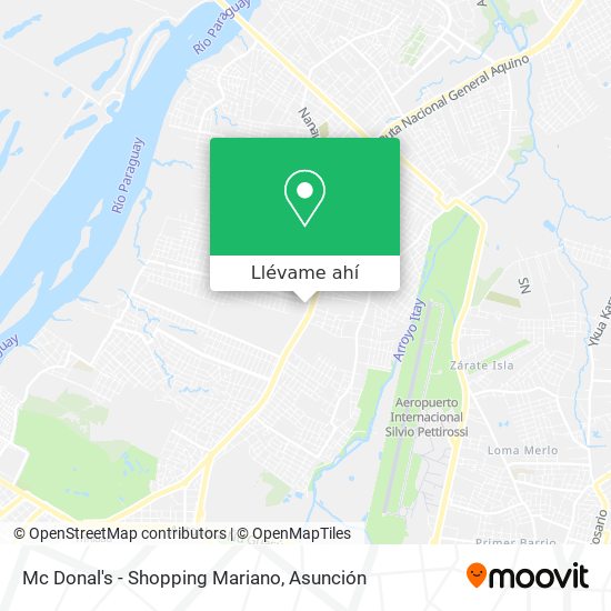 Mapa de Mc Donal's - Shopping Mariano