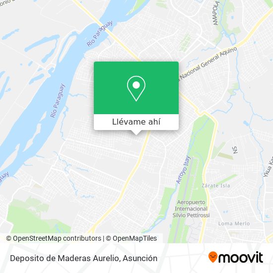 Mapa de Deposito de Maderas Aurelio
