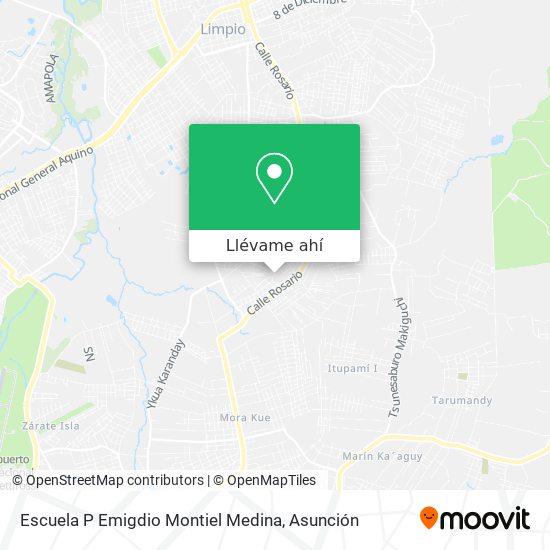 Mapa de Escuela P Emigdio Montiel Medina