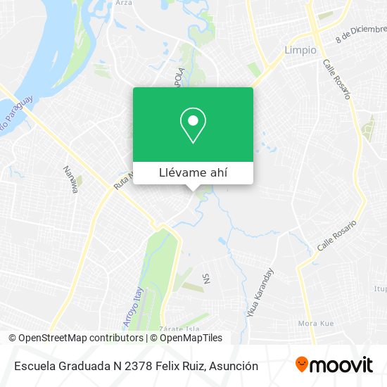 Mapa de Escuela Graduada N 2378 Felix Ruiz