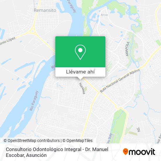Mapa de Consultorio Odontológico Integral - Dr. Manuel Escobar