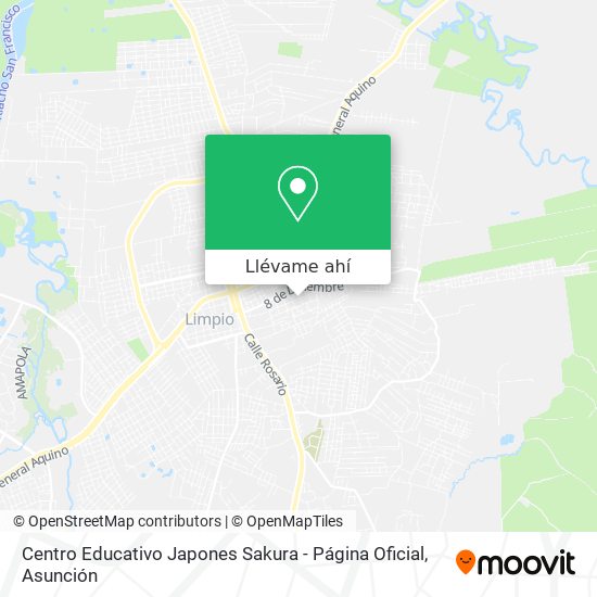 Mapa de Centro Educativo Japones Sakura - Página Oficial