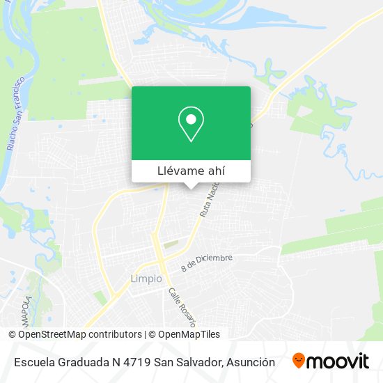 Mapa de Escuela Graduada N 4719 San Salvador