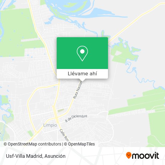 Mapa de Usf-Villa Madrid