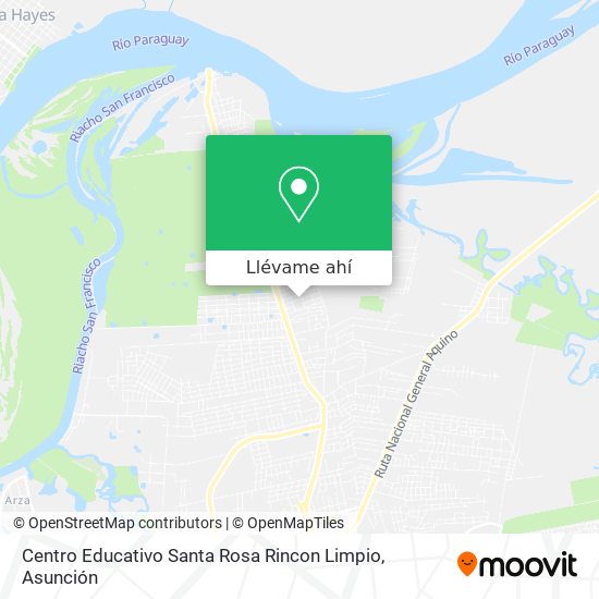 Mapa de Centro Educativo Santa Rosa Rincon Limpio