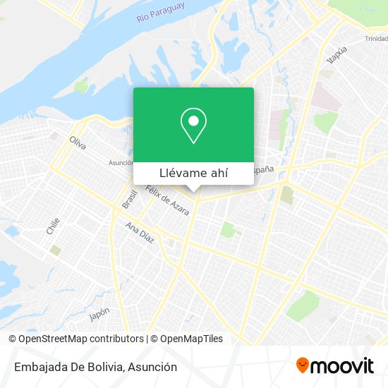 Mapa de Embajada De Bolivia