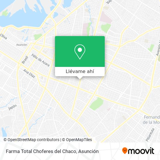 Mapa de Farma Total Choferes del Chaco