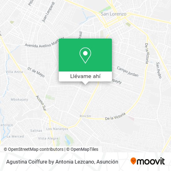 Mapa de Agustina Coiffure by Antonia Lezcano