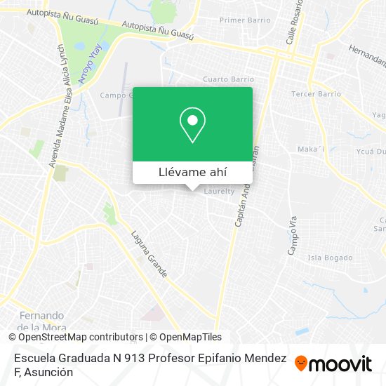 Mapa de Escuela Graduada N 913 Profesor Epifanio Mendez F