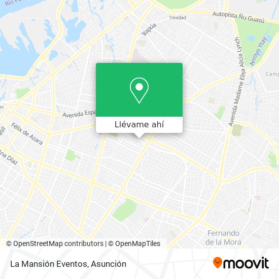 Mapa de La Mansión Eventos