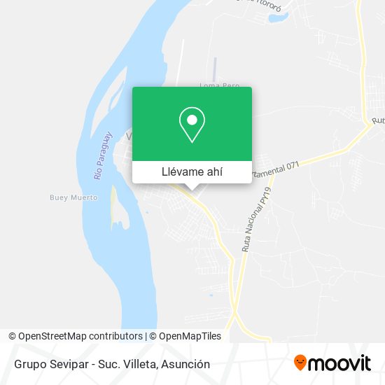 Mapa de Grupo Sevipar - Suc. Villeta