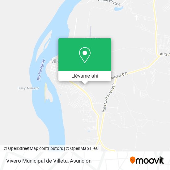 Mapa de Vivero Municipal de Villeta