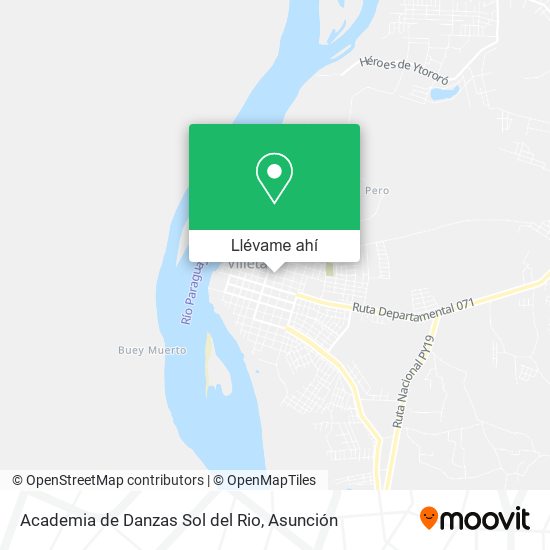 Mapa de Academia de Danzas Sol del Rio