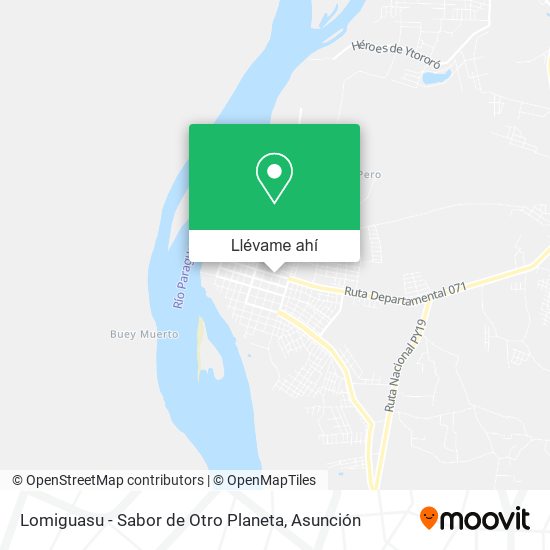 Mapa de Lomiguasu - Sabor de Otro Planeta