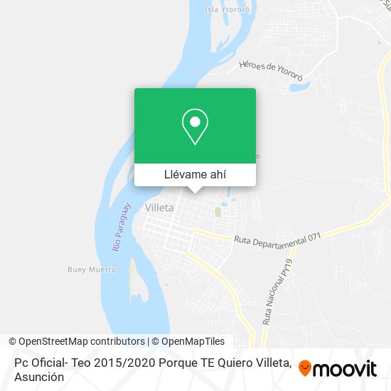 Mapa de Pc Oficial- Teo 2015 / 2020 Porque TE Quiero Villeta