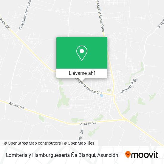 Mapa de Lomiteria y Hamburguesería Ña Blanqui