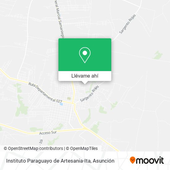 Mapa de Instituto Paraguayo de Artesania-Ita