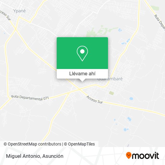 Mapa de Miguel Antonio