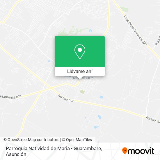 Mapa de Parroquia Natividad de Maria - Guarambare