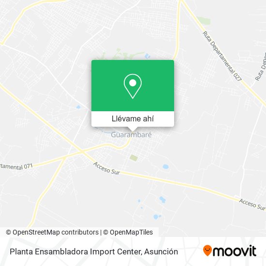 Mapa de Planta Ensambladora Import Center