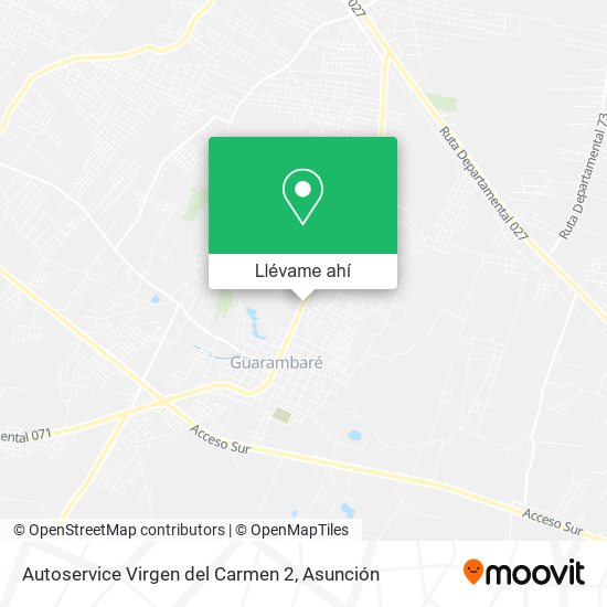 Mapa de Autoservice Virgen del Carmen 2