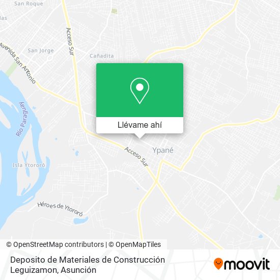 Mapa de Deposito de Materiales de Construcción Leguizamon