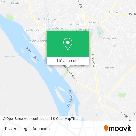 Mapa de Pizzeria Legal