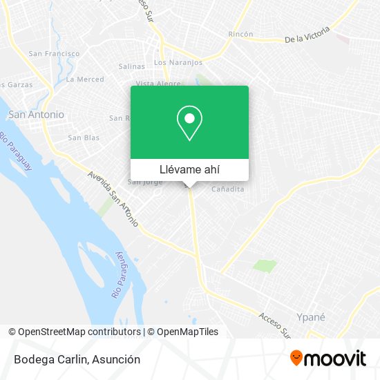 Mapa de Bodega Carlin