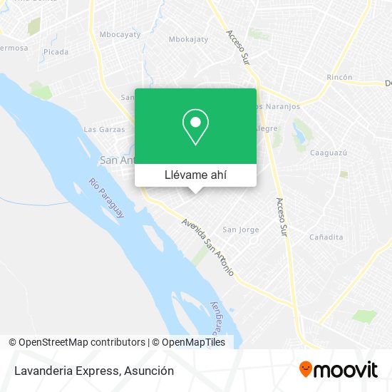 Mapa de Lavanderia Express