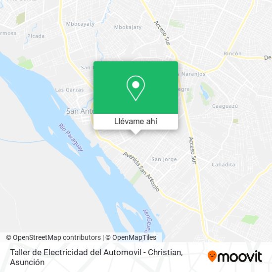 Mapa de Taller de Electricidad del Automovil - Christian